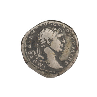 Denarius, Trajan (53–117; Roman emperor 98–117). Obverse: head of Trajan facing right, wearing a