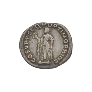 Denarius, Trajan (53–117; Roman emperor 98–117). Obverse: head of Trajan right, laurel-wreathed;