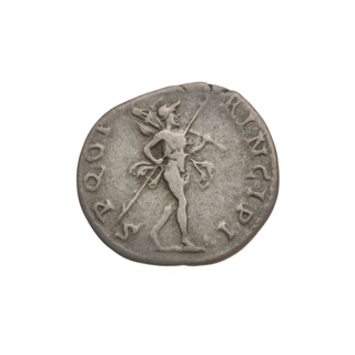 Denarius, Trajan (53–117; Roman emperor 98–117). Obverse: head of Trajan in laurel wreath facing