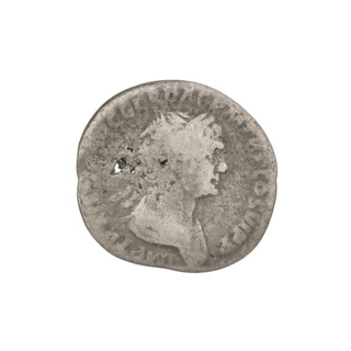 Denarius, Trajan (53–117; Roman emperor 98–117). Obverse: head of Trajan in laurel wreath facing