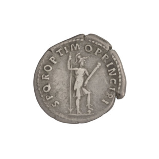 Denarius, Trajan (53–117; Roman emperor 98–117). Obverse: head of Trajan with laurel wreath facing