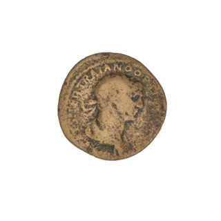 Semis, Trajan (53–117; Roman emperor 98–117). Obverse: head of Trajan in radiant crown facing