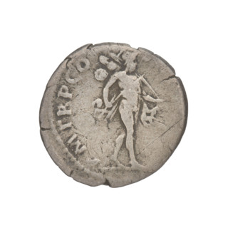Denarius, Trajan (53–117; Roman emperor 98–117). Obverse: head of Trajan in a laurel wreath facing