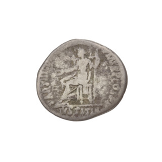 Denarius, Hadrian (76–138; Roman emperor 117–138). Obverse: head of Hadrian right, laurel wreath in