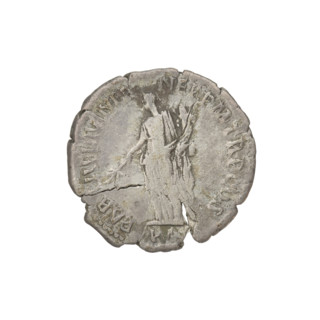 Denarius, Hadrian (76–138; Roman emperor 117–138). Obverse: bust of Hadrian right, laurel wreath in