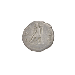 Denarius of Hadrian (76–138; Roman emperor 117–138). Obverse: head of Hadrian in laurel wreath