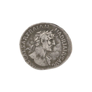 Denarius, Hadrian (76–138; Roman emperor 117–138). Obverse: Hadrian's head to the right, laurel