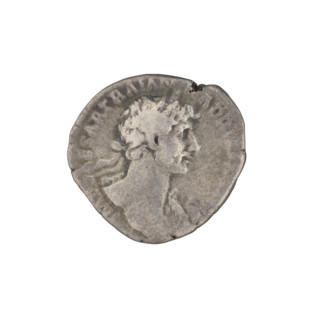 Denarius, Hadrian (76–138; Roman emperor 117–138). Obverse: Hadrian's head to the right, laurel