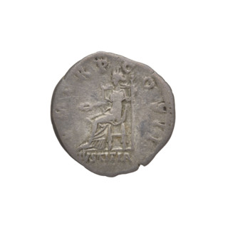 Denarius, Hadrian (76–138; Roman emperor 117–138). Obverse: Hadrian's head to the right, laurel