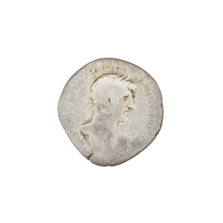 Denarius; Hadrian (76–138, Roman emperor 117–138). Obverse: bust of Hadrian right, laurel wreath in