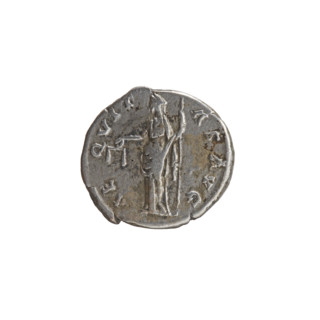 Denarius of Antoninus Pius (86–161; Roman emperor 138–161), obverse: head of Antoninus Pius