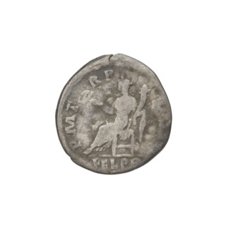 Denarius, Hadrian (76–138; Roman emperor 117–138). Obverse: head of Hadrian right, laurel wreath in