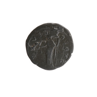 Denarius of Antoninus Pius (86–161; Roman emperor 138–161), c. 140–144. Obverse: Head of Antoninus