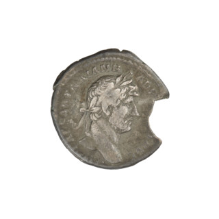 Denarius, Hadrian (76–138; Roman emperor 117–138). Obverse: head of Hadrian right, laurel wreath in