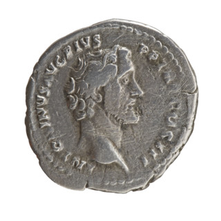 Denarius, Antoninus Pius (86–161; Roman emperor 138–161), issuer: Antoninus Pius. Obverse: Head of