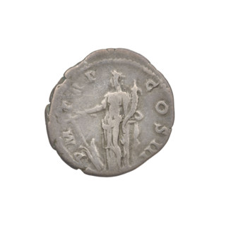 Denarius, Hadrian (76–138; Roman emperor 117–138). Obverse: bust of Hadrian right, laurel wreath in