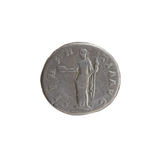 Denarius of Antoninus Pius (86–161; Roman Emperor 138–161), c. 140–144. Obverse: head of Antoninus