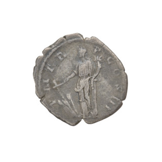 Denarius, Hadrian (76–138; Roman emperor 117–138). Obverse: bust of Hadrian right, laurel wreath in
