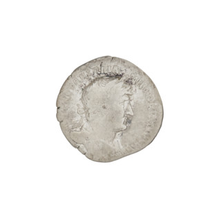 Denarius, Hadrian (76–138; Roman emperor 117–138). Obverse: bust of Hadrian right, laurel wreath in