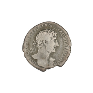Denarius, Hadrian (76–138; Roman emperor 117–138). Obverse: bust of Hadrian facing right, laurel