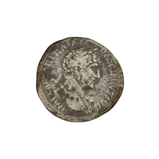 Denarius, Hadrian (76–138; Roman emperor 117–138). Obv.: bust of Hadrian facing right, laurel