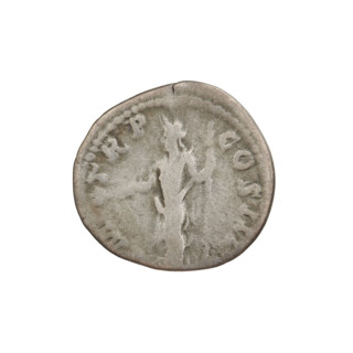 Denarius of Hadrian (76–138; Roman emperor 117–138). Obverse: bust of Hadrian right, laurel wreath