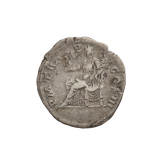 Denarius, Hadrian (76–138; Roman emperor 117–138). Obverse: bust of Hadrian right, laurel wreath in
