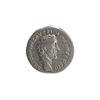 Denarius of Antoninus Pius (86–161; Roman emperor 138–161), 140–144. Obverse: Head of Antoninus