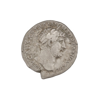 Denarius of Hadrian (76–138; Roman emperor 117–138), 119–122, Rome. Obverse: bust of Hadrian facing