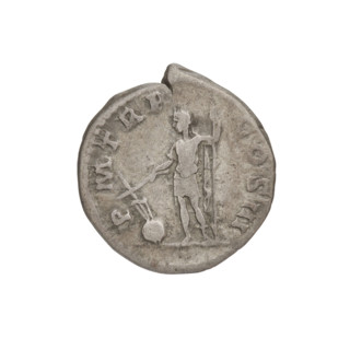 Denarius of Hadrian (76–138; Roman emperor 117–138). Obverse: bust of Hadrian facing right, laurel