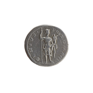 Denarius of Antoninus Pius (86–161; Roman emperor 138–161), 140–144. Obverse: head of Antoninus