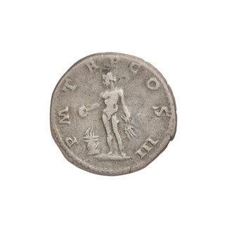 Denarius, Hadrian (76–138; Roman emperor 117–138). Obverse: bust of Hadrian right, laurel wreath in