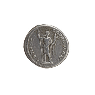 Denarius, Antoninus Pius (86–161; Roman emperor 138–161) — obverse: head of Antoninus Pius without