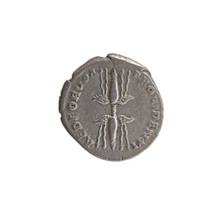 Denarius of Antoninus Pius (86–161; Roman Emperor 138–161), c. 140–144. Obverse: Head of Antoninus