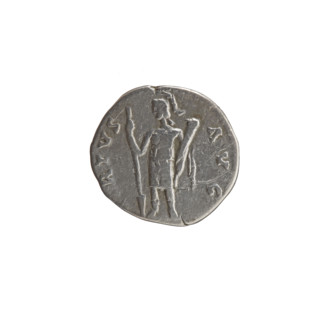 Denarius of Antoninus Pius (86–161; Roman emperor 138–161), 140–144. Obverse: Head of Antoninus