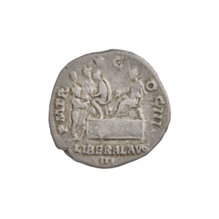 denarius, Hadrian (76–138; Roman emperor 117–138); depiction: Liberalitas (personification);