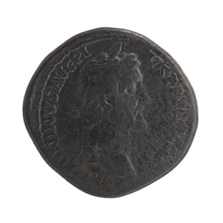 Sestertius, Antoninus Pius (86–161; Roman emperor 138–161), issuer: Antoninus Pius. Obverse: head