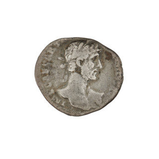 Denarius of Hadrian (76–138; Roman emperor 117–138), 119–122, Rome, Roman Empire. Obverse: bust of