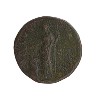 Sestertius, Antoninus Pius (86–161; Roman emperor 138–161), struck 140–144. Obverse: head of the