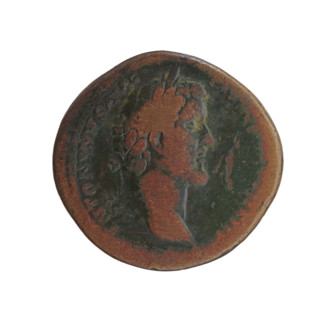 Sestertius, Antoninus Pius (86–161; Roman emperor 138–161), issuer: Antoninus Pius. Obverse: Head
