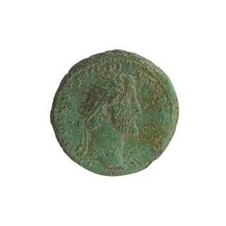 Dupondius, Antoninus Pius (86–161; Roman emperor 138–161) (issuer). Obverse: Head of Antoninus Pius