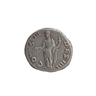 Denarius, Antoninus Pius (86–161; Roman emperor 138–161). Obverse: head of the emperor in a laurel