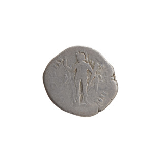 Denarius of Antoninus Pius (86–161; Roman emperor 138–161). Obverse: head of Antoninus Pius in a