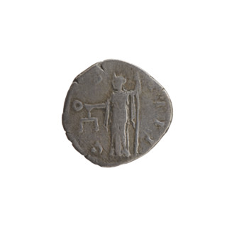 Denarius, Antoninus Pius (86–161; Roman emperor 138–161). Obverse: Head of Antoninus Pius in a
