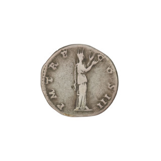 Denarius, Hadrian (76–138; Roman emperor 117–138). Obverse: Bust of Hadrian with laurel wreath