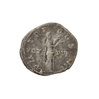 Denarius, Hadrian (76–138; Roman emperor 117–138). Obverse: bust of Hadrian with laurel wreath