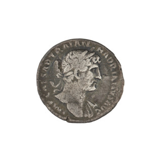 Denarius, Hadrian (76–138; Roman emperor 117–138). Obverse: bust of Hadrian with laurel wreath