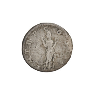 Denarius, Hadrian (76–138; Roman emperor 117–138). Obverse: bust of Hadrian with laurel wreath
