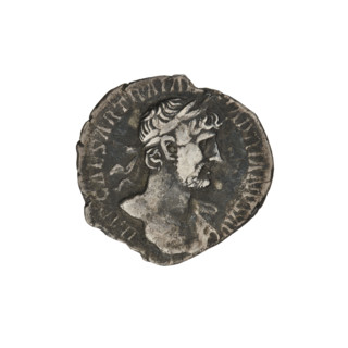 Denarius, Hadrian (76–138; Roman emperor 117–138). Obverse: bust of Hadrian with laurel wreath