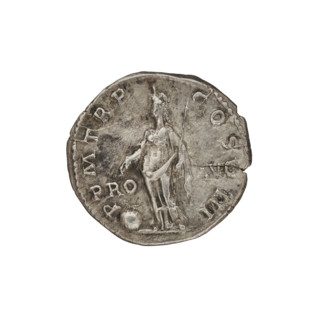 Denarius, Hadrian (76–138; Roman emperor 117–138). Obverse: Bust of Hadrian with laurel wreath